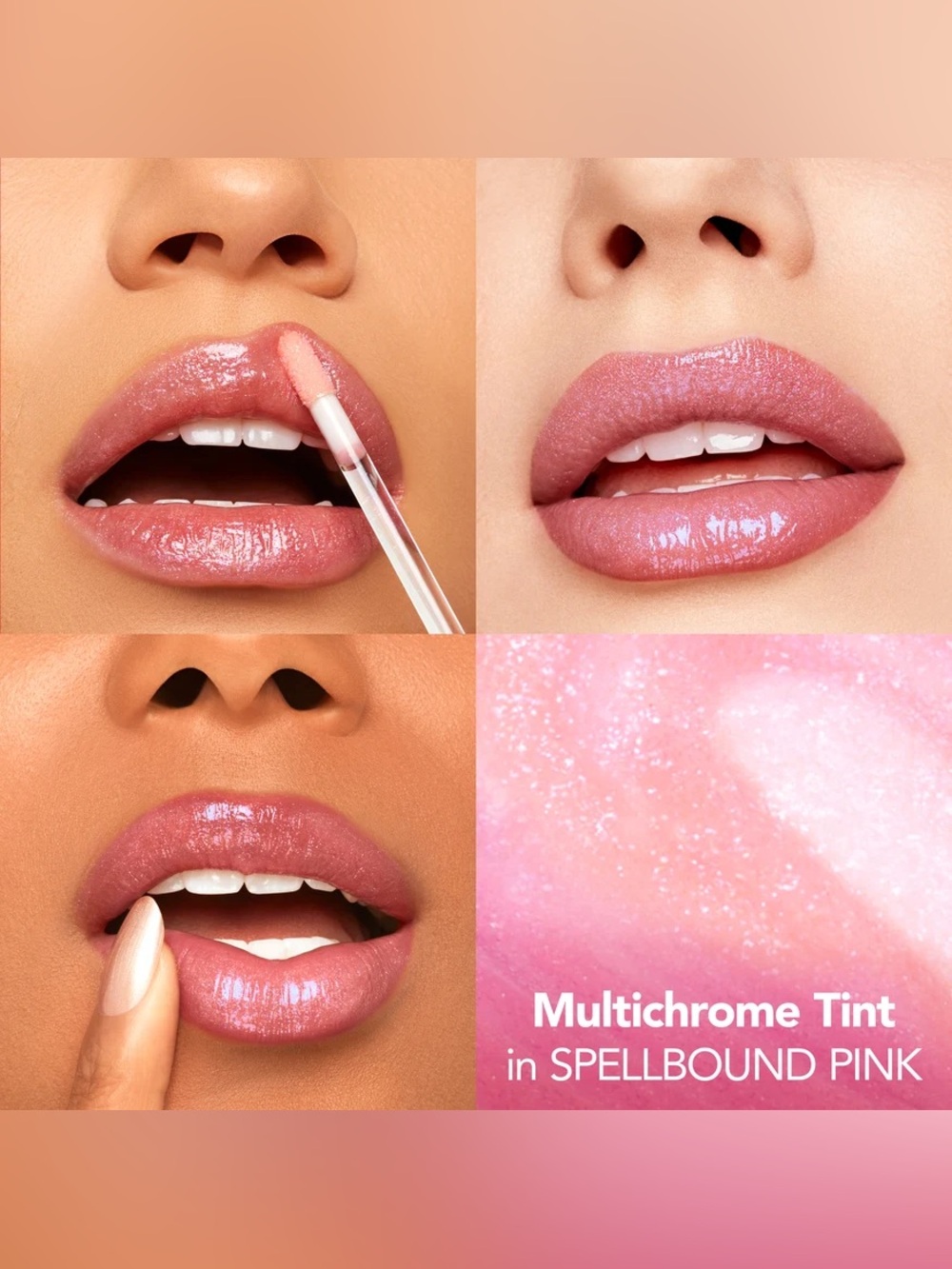 Buxom Spellbound Pink Plump Shot Lip Serum- multichrome tint, opalescent pink